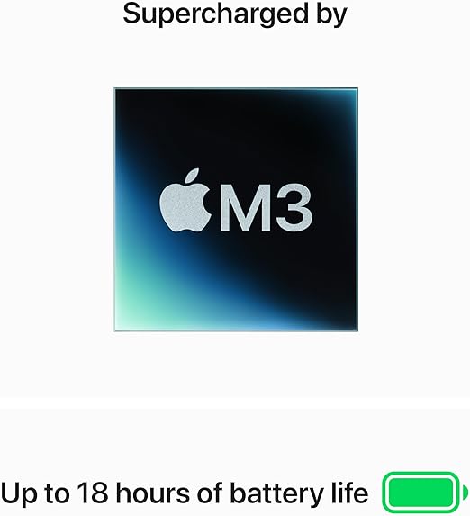 Apple 2024 MacBook Air 15-inch Laptop with M3 chip: Built for Apple Intelligence, 15.3-inch Liquid Retina Display, 24GB Unified Memory, 512GB SSD Storage, Backlit Keyboard, Touch ID; Midnight