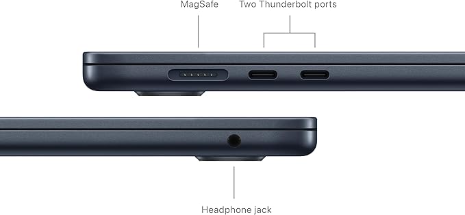 Apple 2024 MacBook Air 15-inch Laptop with M3 chip: Built for Apple Intelligence, 15.3-inch Liquid Retina Display, 24GB Unified Memory, 512GB SSD Storage, Backlit Keyboard, Touch ID; Midnight