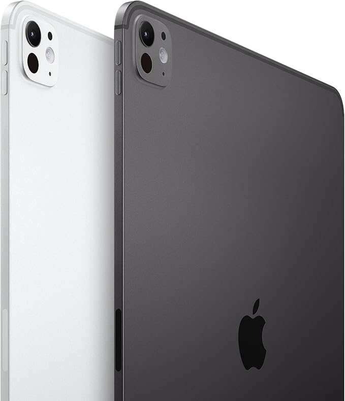 Apple iPad Pro 11-inch (M4): Ultra Retina XDR display, 256GB, Landscape 12MP Front Camera/12MP Back Camera, Wi-Fi 6E + 5G Cellular with eSIM, All-Day Battery Life, Standard glass - Silver